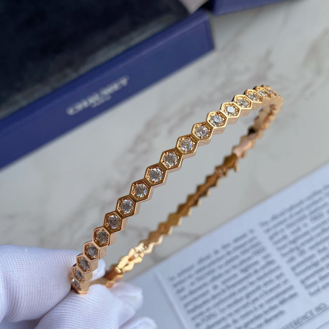 [Camiery]BEE LOVE GOLD BRACELET FULL DIAMOND