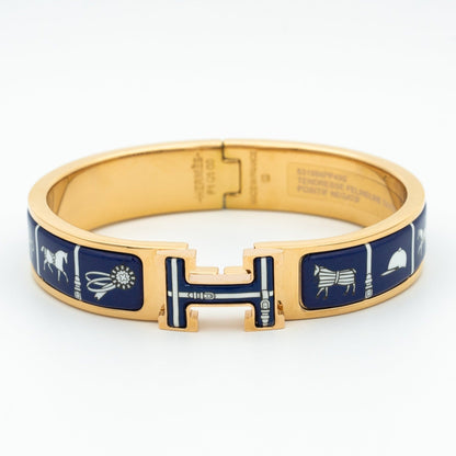 [Camiery]H BRACELET BLUE CERAMIC