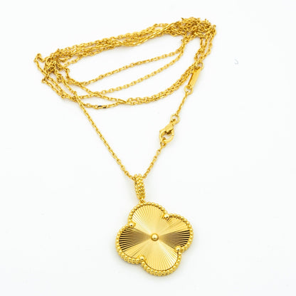 [Camiery]CLOVER 25MM PEDANT NECKLACE GOLD