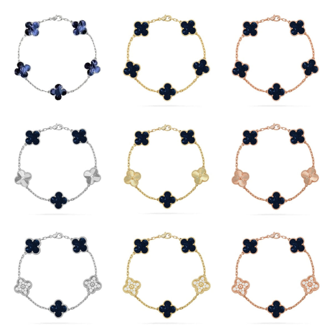 [Camiery]CLOVER 5 MOTIF PIETERSITE BRACELET COLLECTION