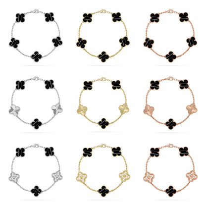 [Camiery] CLOVER 5 MOTIF PULSAR STONE BRACELET COLLECTION