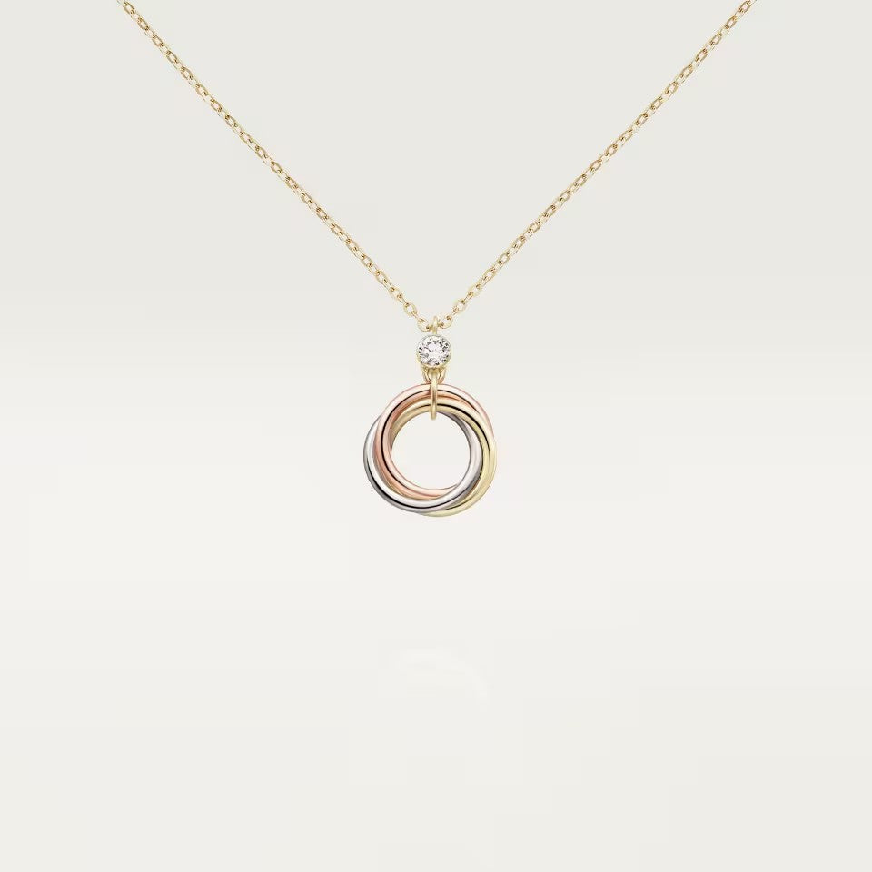 [Camiery] TRINITY  NECKLACE 1 DIAMOND