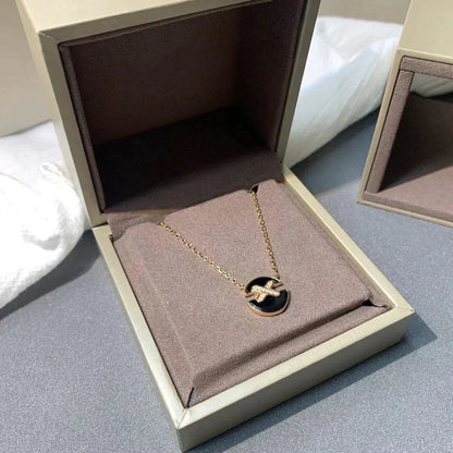 [Camiery]JEUX DE ROSE GOLD DIAMOND NECKLACE