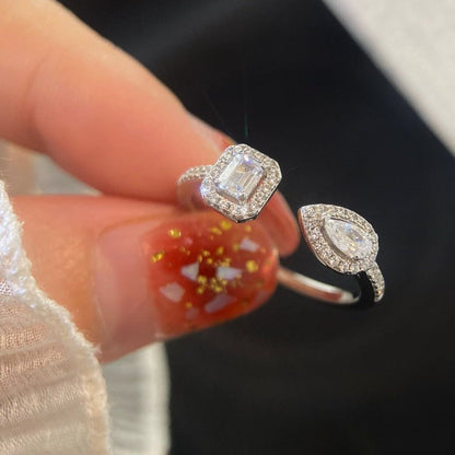 [Camiery]MY TWIN TOI & MOI SILVER DIAMOND RING