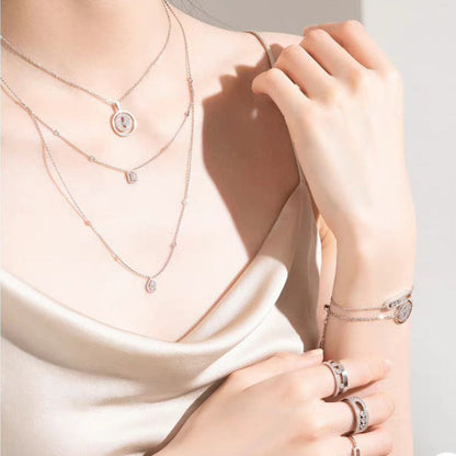 [Camiery]LUCKY MOVER PM PAVED NECKLACE