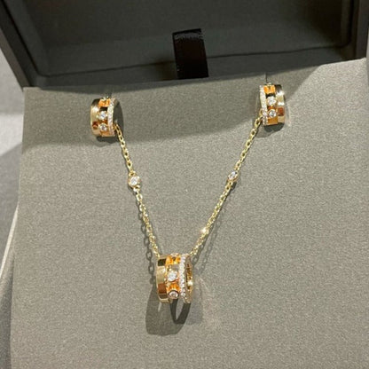 [Camiery]CHAIN MOVE ROMANE PEDAND NECKLACE