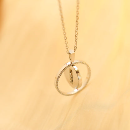 [Camiery]LUCKY MOVE MM SILVER DIAMOND NECKLACE
