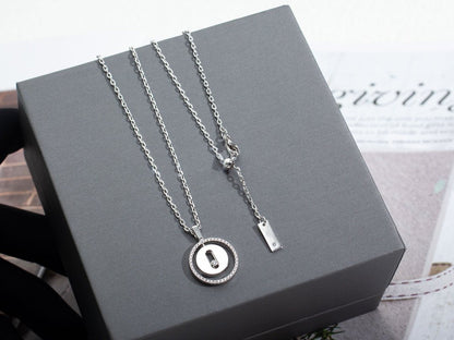 [Camiery]LUCKY MOVE PM NECKLACE SILVER DIAMOND