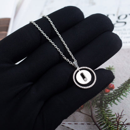 [Camiery]LUCKY MOVE PM NECKLACE SILVER DIAMOND