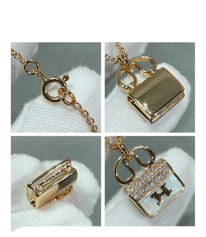[Camiery]H CIRCE MOISSANITE PENDANT NECKLACE GOLD