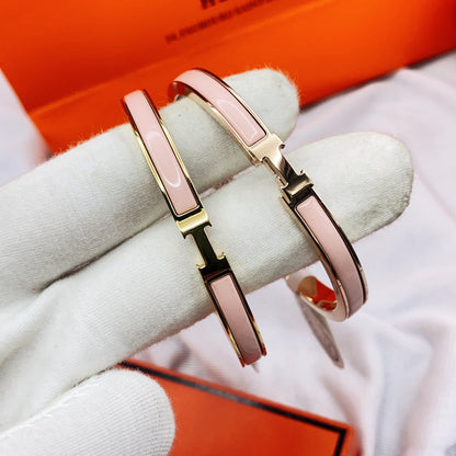 [Camiery]CLASSIC HM CLIC  PINK 8MM ENAMEL BRACELET