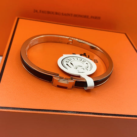 [Camiery]CLASSIC HM CLIC BLACK 8MM ENAMEL BRACELET