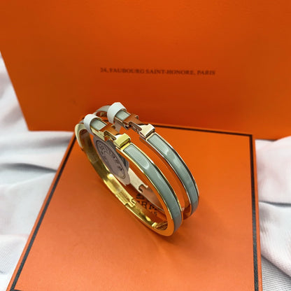 [Camiery]CLASSIC HM CLIC GREEN 8MM ENAMEL BRACELET
