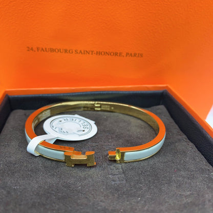 [Camiery]CLASSIC HM CLIC GREEN 8MM ENAMEL BRACELET