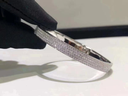 [Camiery]HM KELLY BRACELET IN SILVER AND FULL PAVE DIAMOND