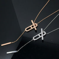 [Camiery]HM NECKLACE PLATINUM ROSE GOLD DIAMOND