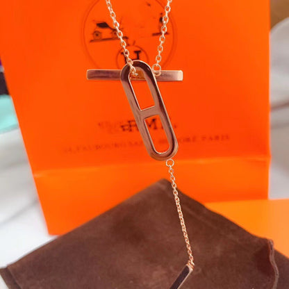 [Camiery]HM NECKLACE PLATINUM ROSE GOLD DIAMOND