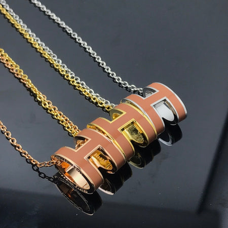 [Camiery]H NECKLACE BROWN