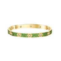 [Camiery]2026 PAVE GEMSTONE LOVE BRACELET 6.1MM 10 DIAMONDS