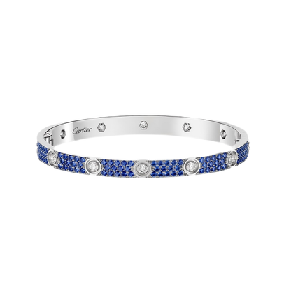 [Camiery]2026 PAVE GEMSTONE LOVE BRACELET 6.1MM 10 DIAMONDS