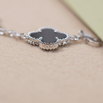 [Camiery] CLOVER 5 MOTIF ONYXS BRACELET COLLECTION