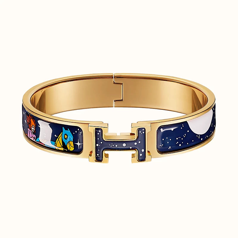 [Camiery]H STAR AND MOON BRACELET 12MM
