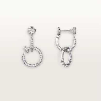 [Camiery] JUSTE FULL DIAMOND DOUBLE EARRINGS