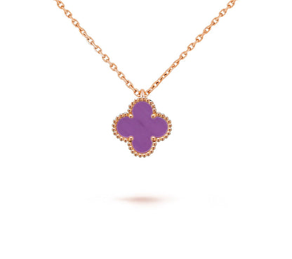 [Camiery]CLOVER MINI 9.5MM CARNELIANS NECKLACE COLLECTION