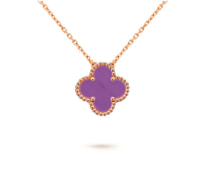 [Camiery]CLOVER 15MM SINGLE FLOWER NECKLACE COLLECTION