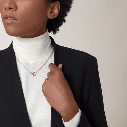[Camiery] LOVE DOUBLE RING NECKLACE