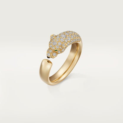 [Camiery] PANTHERE HALF DIAMOND SMALL RING
