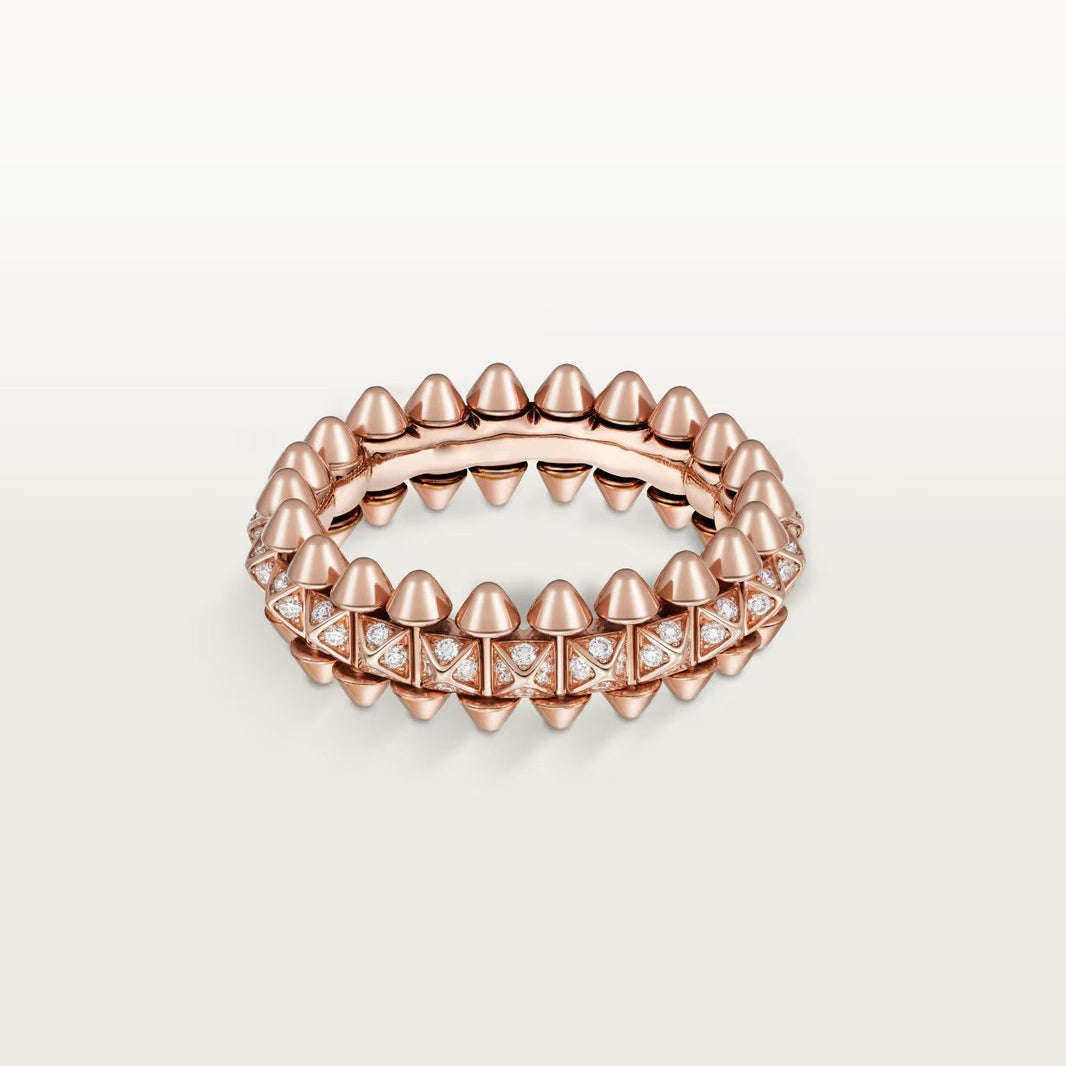 [Camiery] CLASH 6.4MM SMALL FULL DIAMOND RING