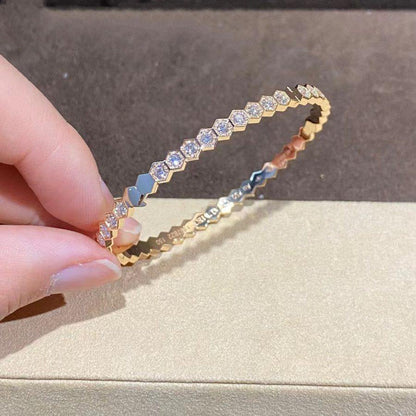 [Camiery]BEE LOVE GOLD BRACELET FULL DIAMOND