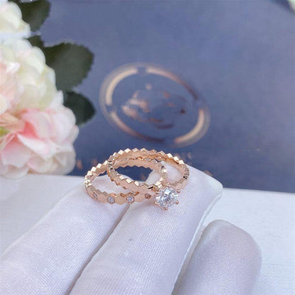 [Camiery]BEE LOVE RING PINK GOLD DIAMOND