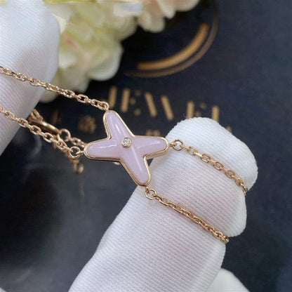 [Camiery]JEUX BRACELET PINK MOP PINK GOLD 1 DIAMOND