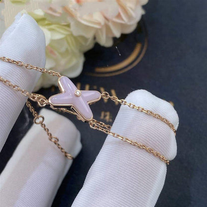 [Camiery]JEUX BRACELET PINK MOP PINK GOLD 1 DIAMOND
