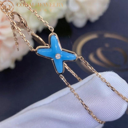 [Camiery]JEUX BRACELET TURQUOISE PINK GOLD 1 DIAMOND