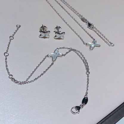 [Camiery]JEUX BRACELET WHITE MOP SILVER 1 DIAMOND