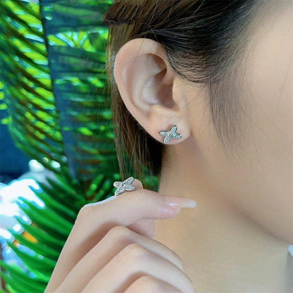 [Camiery]JEUX DE SILVER DIAMOND EARRINGS