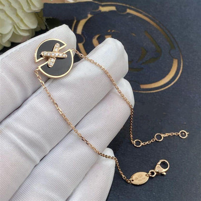 [Camiery]JEUX DE BRACELET ONYX PINK GOLD DIAMOND
