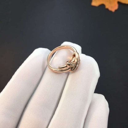 [Camiery]JEUX DE PINK GOLD DIAMOND RING