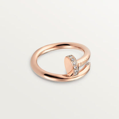 [Camiery] JUSTE RING 2.6MM HALF DIAMOND