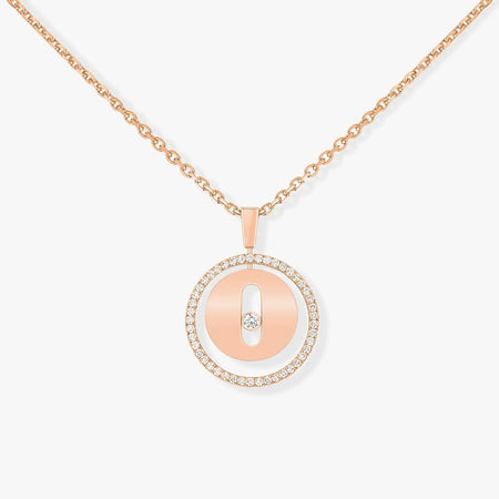 [Camiery]LUCKY MOVE PM NECKLACE PINK GOLD DIAMOND