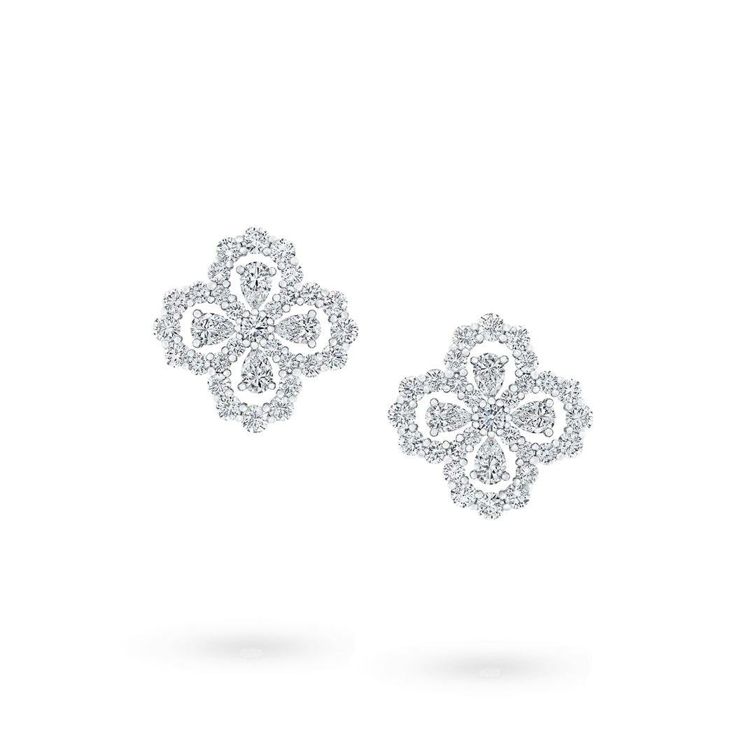 [Camiery]LOOP EARRINGS FULL MOTIF DIAMOND 16MM