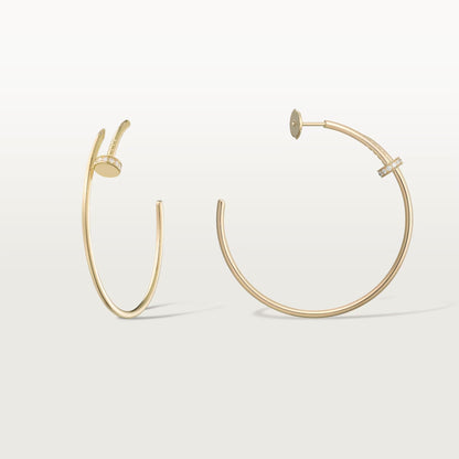 [Camiery] JUSTE HALF DIAMOND LARGE EARRINGS