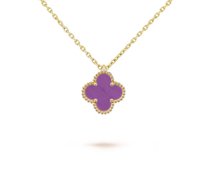 [Camiery]CLOVER MINI 9.5MM CARNELIANS NECKLACE COLLECTION