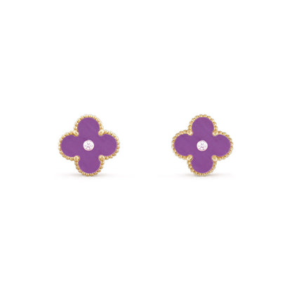 [Camiery]CLOVER  15MM DIAMOND EARRINGS COLLECTION