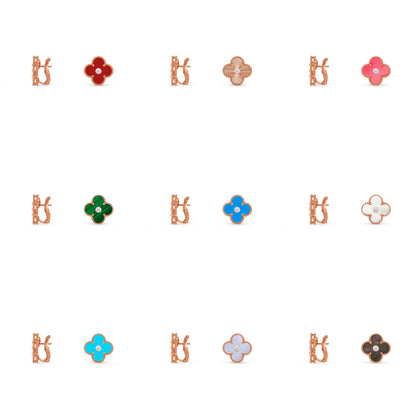 [Camiery]CLOVER 15MM MOP DIAMOND EARRINGS COLLECTION