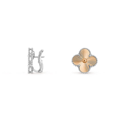 [Camiery]CLOVER SILVER 15MM MOP EARRINGS COLLECTION