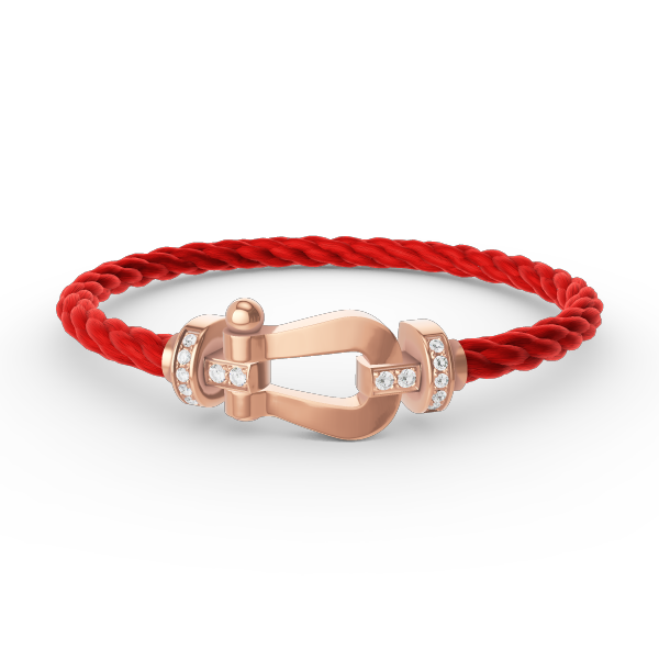 [Camiery]FORCE LARGE HORSESHOE HALF DIAMOND BRACELET ROSE GOLD